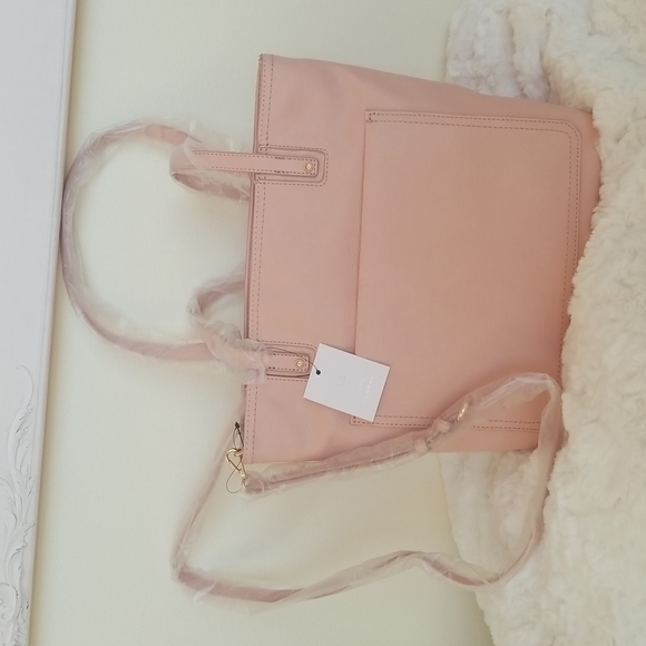 LC LAUREN CONRAD DUSTY PINK 'PRESLEY" TOTE - Picture 2 of 8